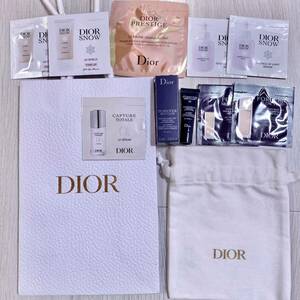 ディオール dior フォーエヴァー スキン グロウ ファンデーション　プレステージ　カプチュール　スノー　セラム 日焼け止め 巾着 セット