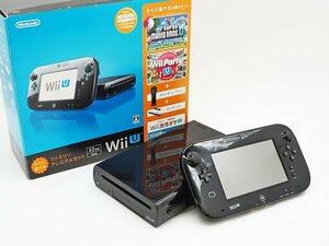 ♪○【任天堂 ニンテンドー】Wii U本体 ファミリープレミアムセット 32GB クロ