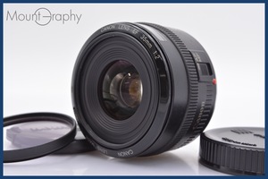 ★実用美品★ キヤノン Canon EF 35mm F2 前後キャップ&レンズフィルター付 キヤノンEF用(AF) ★完動品★ 同梱可 #mj182