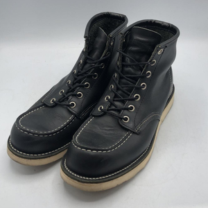 【中古】RED WING 08年製 8130 アイリッシュセッター モックトゥ サイズ26cm ブラック レッドウィング[240017670507]