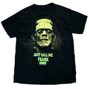 希少 蓄光プリント【ビンテージ 2000s Y2K フランケンシュタイン FRANKENSTEIN Tシャツ ユニバーサルスタジオ】アメリカ USA 映画 ホラー