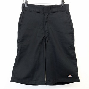 ディッキーズ Dickies チノショーツ ショートパンツ ハーフパンツ ルーズフィット LOOSE FIT ジップフライ ポリ×綿 28 ブラック 黒 メンズ