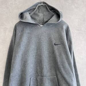 90s NIKE ナイキ パーカー フーディ Lサイズ グレー 銀タグ