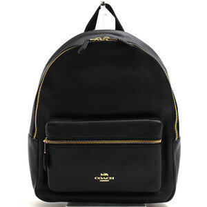 COACH コーチ リュック F30550 Medium Charlie Backpack ミディアム チャーリー バックパック ペブルドレザー 牛革 シボ革 シュリンクレザ