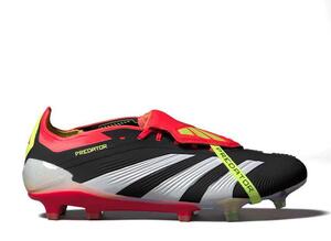 adidas Predator Elite Foldover Tongue Firm Ground "Core Black/Cloud White/Solar Red" 27cm IE1809