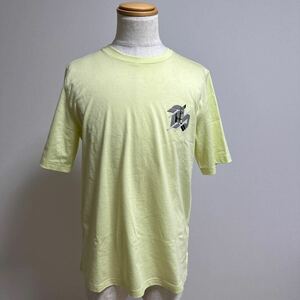 【美品】HERMES エルメス 現行品 レザー パッチ ショートスリーブ Tシャツ size M レモネード