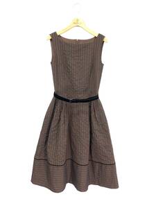 FOXEY フォクシーブティック ワンピース 38 ブラウン Dress Framboise 42255