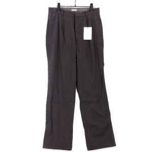 未使用 RAKINES ラキネス Crepe pinhead R-pants 17S22HN121P クリープ ピンヘッド ワークパンツ ブラウン 2 タグ付き 20019879