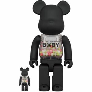 Bearbrick MY FIRST B@BY MATT BLACK Ver. 100％ & 400％BE@RBRICK ベアブリック MEDICOM TOY メディコムトイ restir リステア