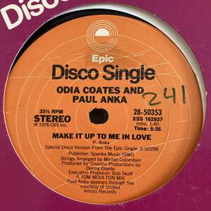 Odia Coates And Paul Anka - Make It Up To Me In Love 12 INCH