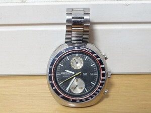 希少 ビンテージ 日本製 SEIKO TACHYMETER 6138-0011 セイコー クロノグラフ UFO スクリューバック 自動巻き 腕時計 レトロ 当時物