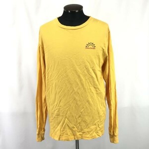 美品★オーシャンパシフィック/OCEAN PACIFIC★長袖Tシャツ【メンズL/黄/yellow】ラウンドネック/Tops/Shirts◆BH865