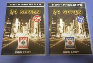 ★マジック解説DVD２枚:24SEVEN Vol.1 & 2 by JOHN CARY(中古:英語版):知る人ぞ知る[RSVPMAGIC]製2011年版:マジック等がご趣味の方向き。