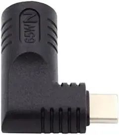 DC ジャック - Type-C USB-C 電源プラグ 充電角度 90 度