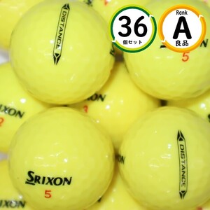 Aランク 36個 2022年モデル SRIXON DISTANCE イエローカラー 良品 ダンロップ スリクソン ディスタンス ロストボール 送料無料