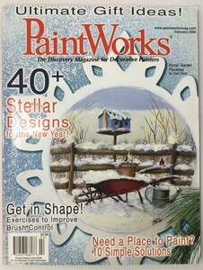 送料無料■ARTBOOK_OUTLET■ 75-020 ★ ペイントワークス ニューイヤーのためのおすすめデザイン40 PAINT WORKS 2008 TOLE トール 図案