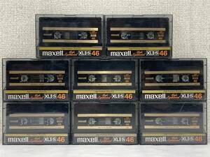 ●○ク733 maxell カセットテープ HIGH POSITION High Epitaxial XLⅡ-S/46 8本セット○●