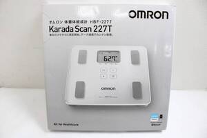 未使用 オムロン 体重体組成計 Karada Scan 227T HBF-227T-SW 箱付き OMRON ITOATHXWAU9A-YR-S03-byebye