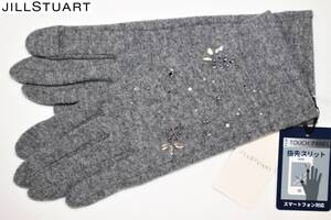 JS-3　百貨店新作新品本物即決　スマートフォン対応手袋　ジルスチュアート　JILLSTUART　カシミヤ混レディースグローブ　女性用プレゼント