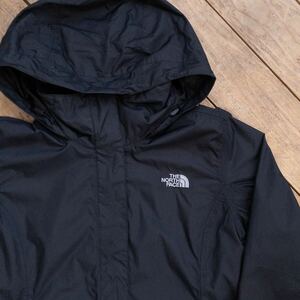 USA古着 THE NORTH FACE ノースフェイス ナイロンパーカ レディース Mサイズ 登山 アウトドア DRYVENT 通気性 防水透湿性 ブラック J3390