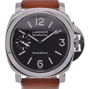 パネライ PANERAI PAM00001 ルミノールマリーナ スモールセコンド 手巻き メンズ 良品 箱・保証書付き C#130195