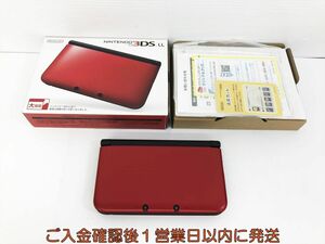 【1円】ニンテンドー3DSLL 本体 セット レッド/ブラック 任天堂 SPR-001 初期化/動作確認済 3DS LL G09-521kk/F3