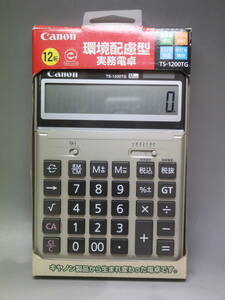 Canon キャノン 12桁 Calculator HS-1200TG 計算機