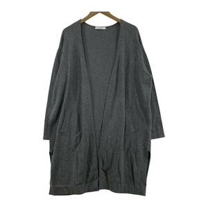 MOUSSY マウジー ロング カーディガン sizeF/グレー レディース