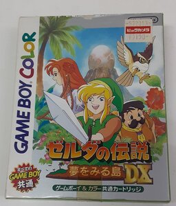 任天堂 ニンテンドー ゲームボーイカラー GB ゲームソフト ゼルダの伝説 夢をみる島DX 箱・説明書・ハガキ付き 動作確認済み