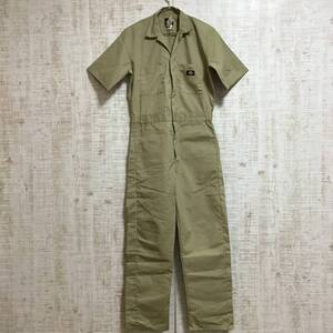 A453◇Dickies｜ディッキーズ　オーバーオール　カーキ　サイズS