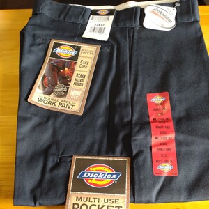 Dickies ディッキーズ WORK PANT 32×32 ダブルニーパンツ ネイビー 検索 → GAMSB HB