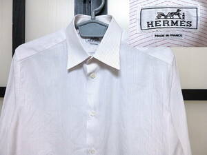 エルメス ストライプ柄 シャツ フランス製 / HERMES Striped Shirt Mens メンズ MADE IN FRANCE