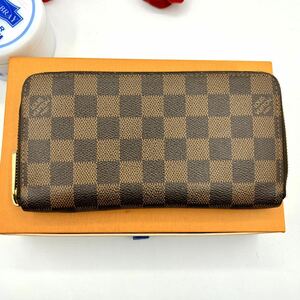 a73 ジッピーウォレット　ダミエエベヌ　ルイヴィトン　ラウンドファスナージップ　長財布　LOUIS VUITTON