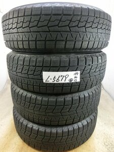 L-5679 溝あり 中古スタッドレス ヨコハマ アイスガード iG70 195/60R17 90Q (4本)