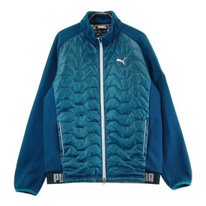 PUMA GOLF プーマゴルフ 中綿切替 ジップジャケット ブルー系 L [240101217897] ゴルフウェア メンズ