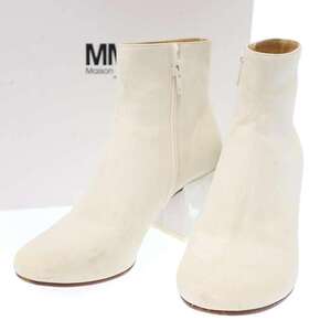 MM6 Maison Margiela エムエムシックス メゾン マルジェラ 19SS ペンキヒールブーツ S40WU0177 ホワイト 37 ITTGGGGOJZJP