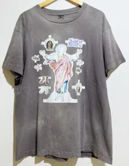 SAINT MICHAEL(セイントマイケル) SM-A21-0000-046 STT TEE YES ヴィンテージ加工 Tシャツ【D0815-007】