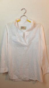 ★GAP★1969 ギャップ長袖レディーストップスシャツサイズM　Ladies Long sleeve tops shirts　着丈約74Cm　USED IN JAPAN ホワイト