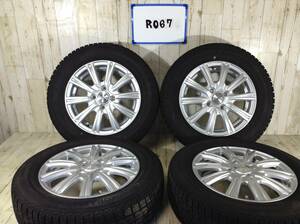 R067　タイヤホイール4本　Weds　JOKER　4H/PCD100　165/70R14　4.5J　Offset +45　スタッドレスタイヤ　YOKOHAMA　ICE-GUARD