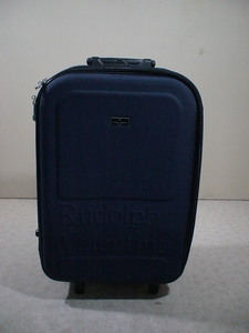 1018　Rudolph Valentino　紺色　 スーツケース　キャリケース　旅行用　ビジネストラベルバック