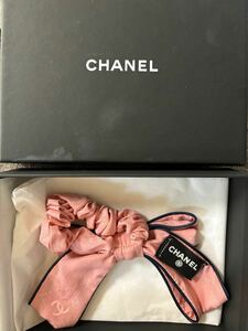 シャネル CHANEL ヘアゴム　髪留め　ピンク　シュシュ　未使用