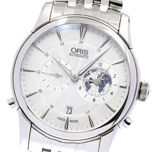 オリス ORIS 01 690 7690 4081 アートリエ グリニッジ ミーン タイム リミテッドエディション 自動巻き メンズ 箱・保証書付き_832431