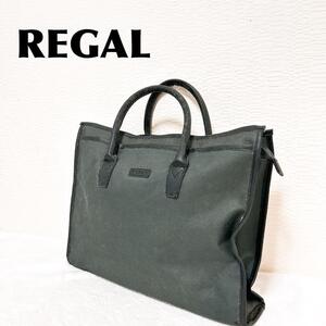 美品REGAL リーガルセミショルダーバッグトートバッグ グレー