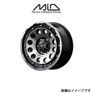 MID ナイトロパワー H12ショットガン アルミホイール 1本 アウトランダー CW5W(16×7J 5-114.3 INSET40 ブラッククリア)NITRO POWER H12