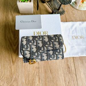 ◇ディオール◇Christian Dior 希少 トロッター キャンバス×レザー 4連 キーケース ブランド