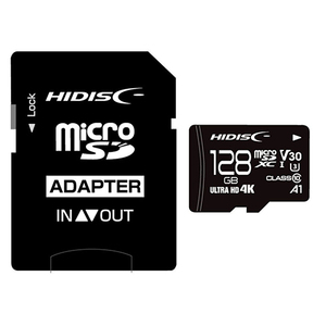 まとめ得 HIDISC 超高速microSDXCカード 128GB CLASS10 UHS-I Speed class3， A1対応 HDMCSDX128GCL10V30 x [2個] /l