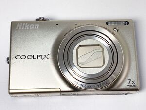 ◆Nikon ニコン COOLPIX S6100 シルバー コンパクトデジタルカメラ◆-040