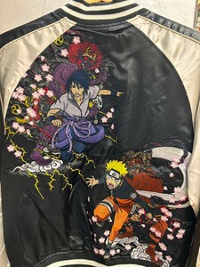 ナルト NARUTO 風神雷神 刺繍 スカジャン 9001823 