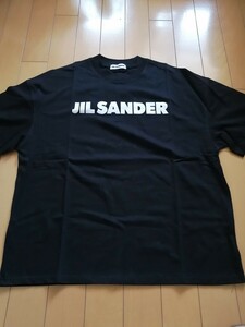 ★★新品未使用☆☆ジル・サンダー JIL SANDER フロントロゴ 半袖Tシャツ Black　黒 size L