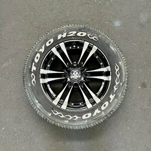 タイヤ付き社外ホイール1本　HEARTS FANG 16(ハーツ ファング)　16×6 1/2J　+38　139.7　6穴　215/65R16C 109/107R